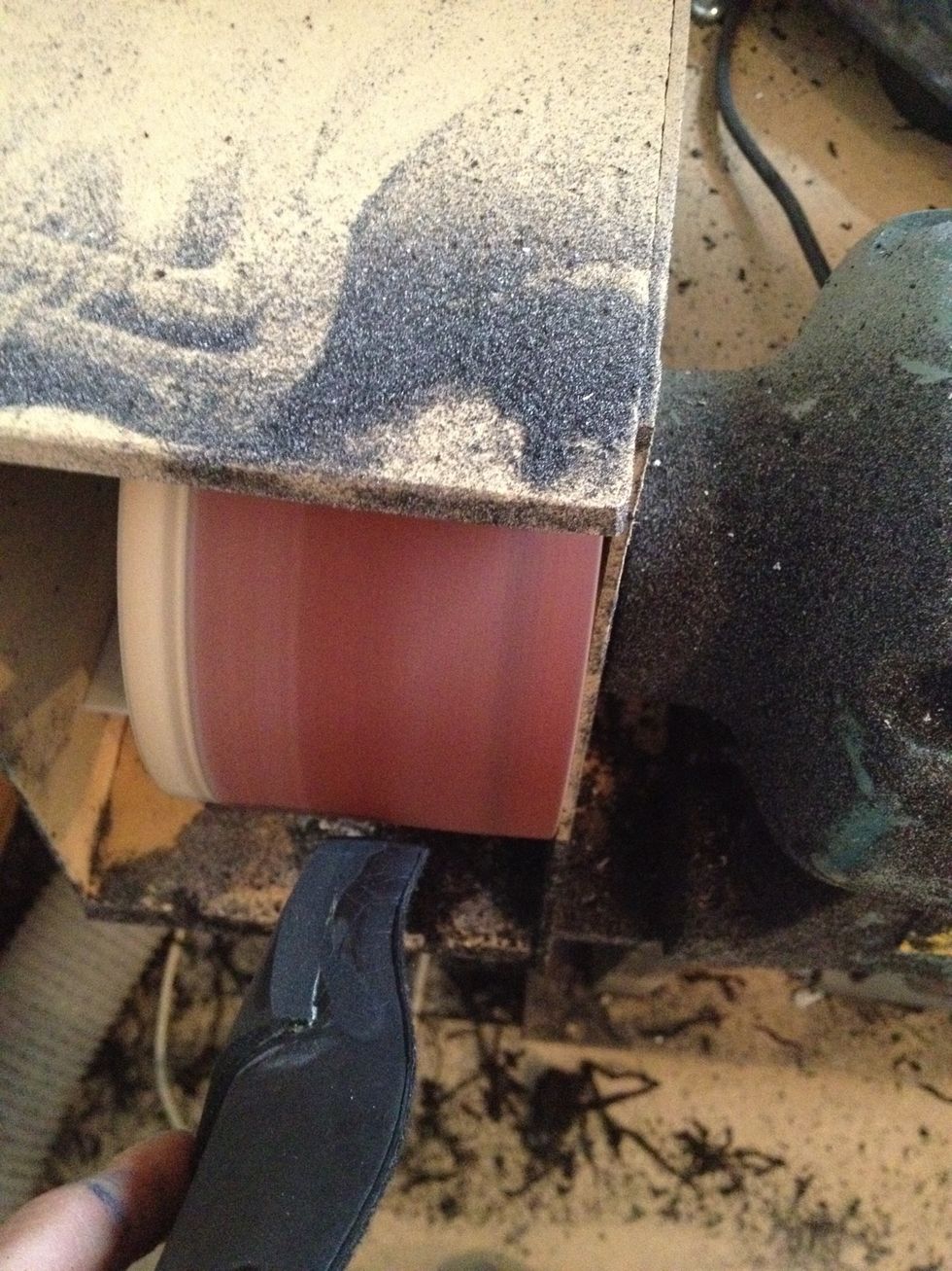 Grind excess posting.