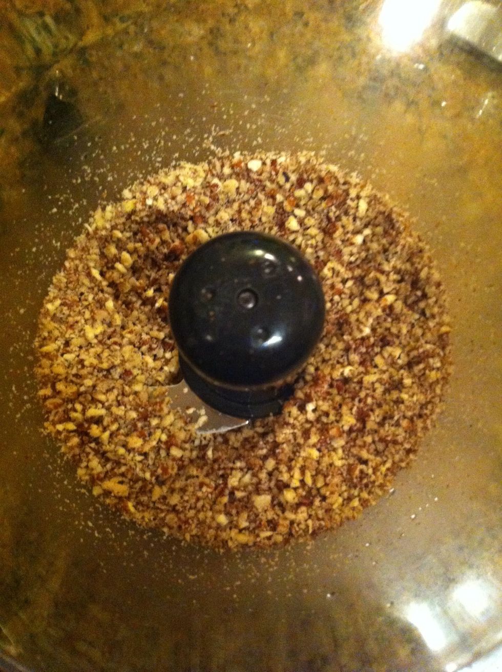 Grind the pecans