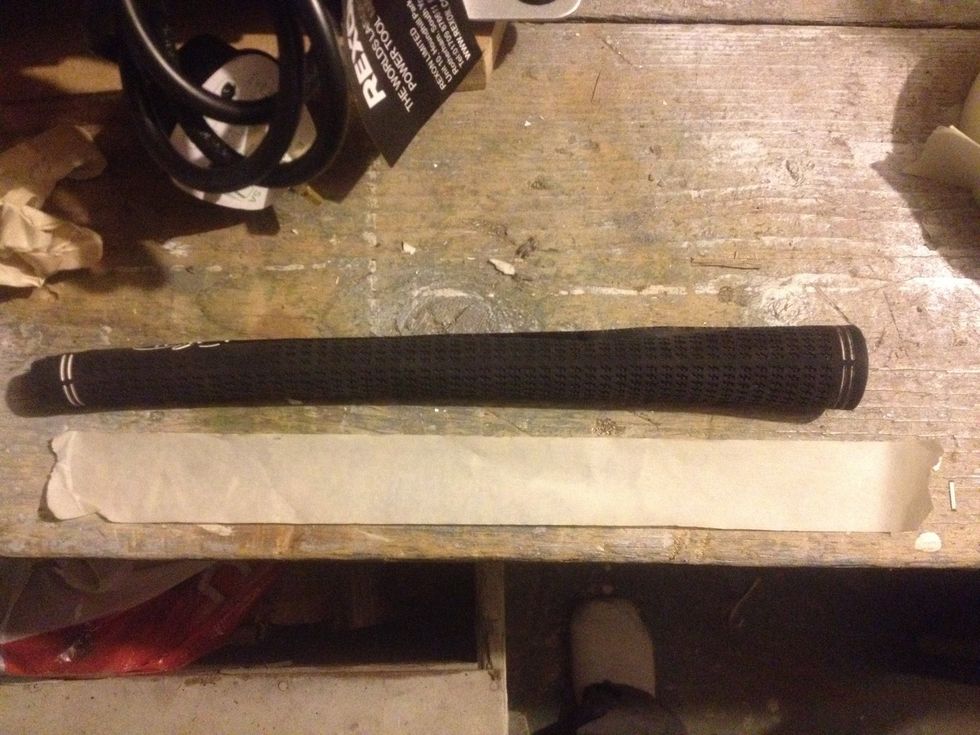 Grip tape the length of the grip + 1"