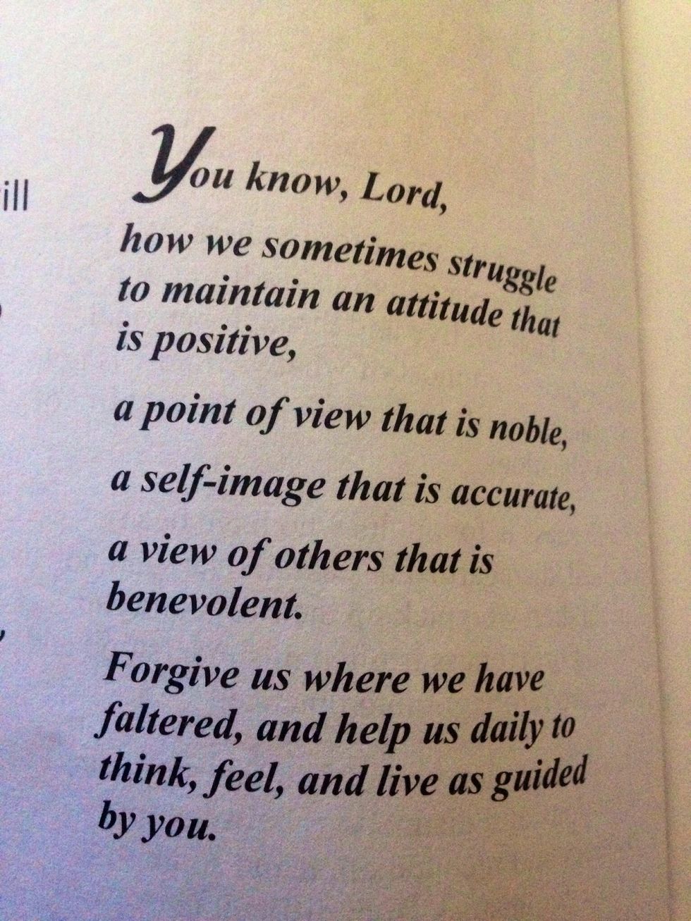 Guidance often comes to us from where we least expect it. After reading this powerful passage from my church bulletin, I found clarity and a renewed sense of Faith.