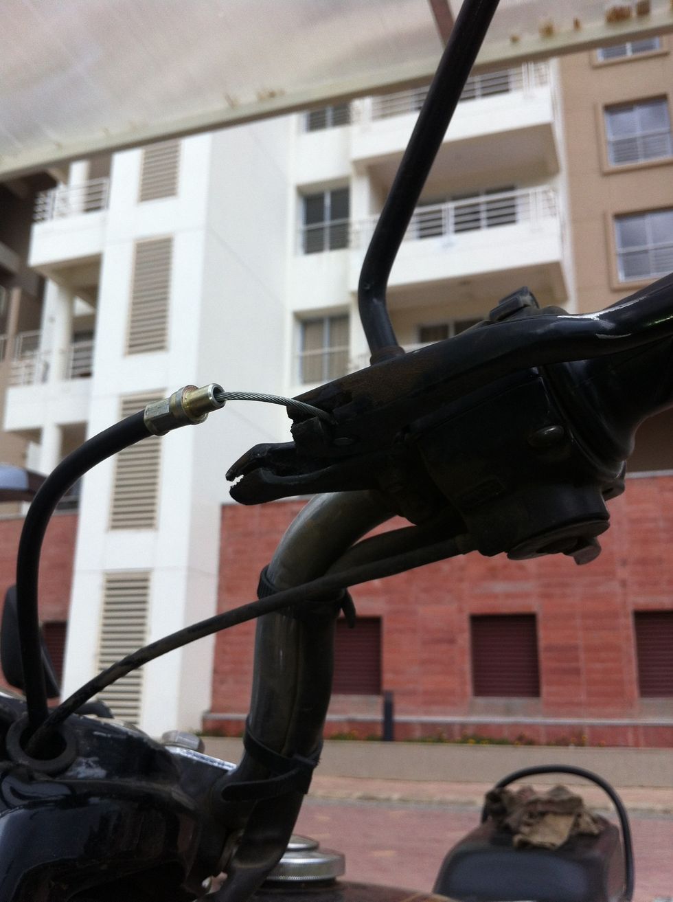 Guide the cable through the slots