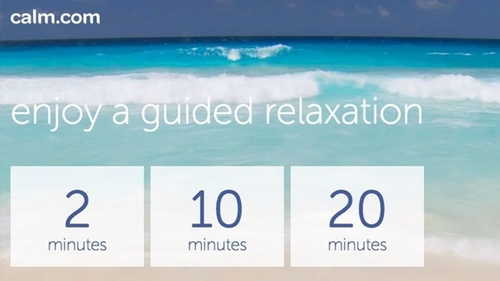 Guided relaxation through a website called calm.com which also has an app can be very helpful