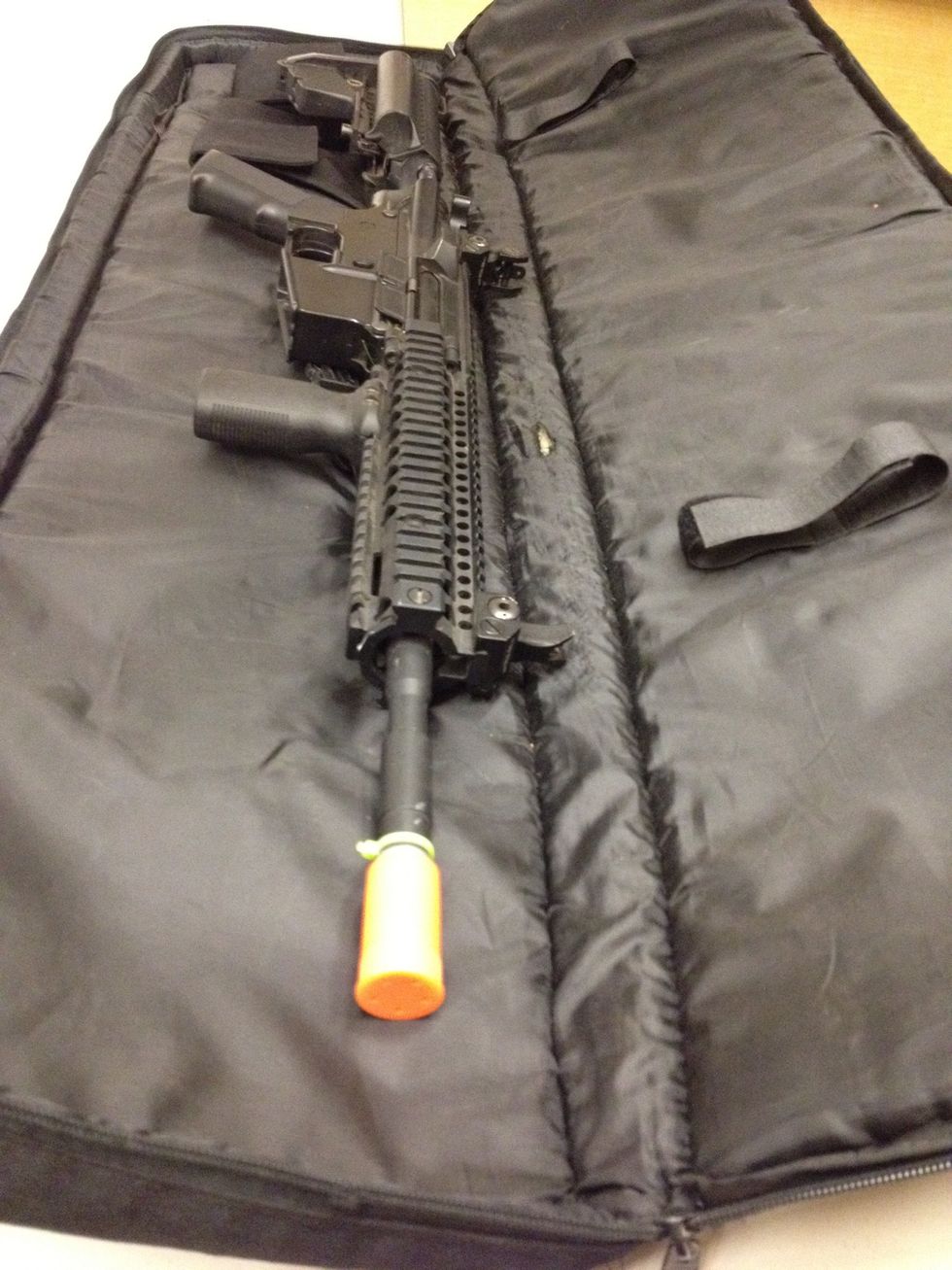 Gun cases come in all sorts of sizes, shapes and colors. Find one that fits your gun and all of your little extras like mags, speed loaders, BBs, dead rag etc. Some rifle cases can hold multiple guns.