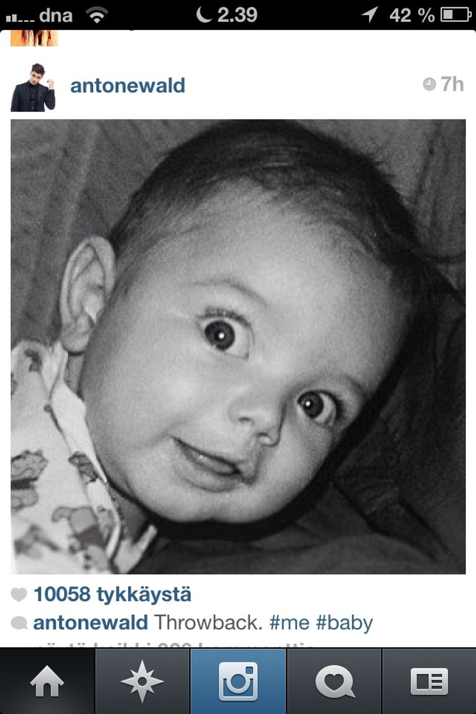 Hahhaa Anton was a cute baby \ud83d\ude18
