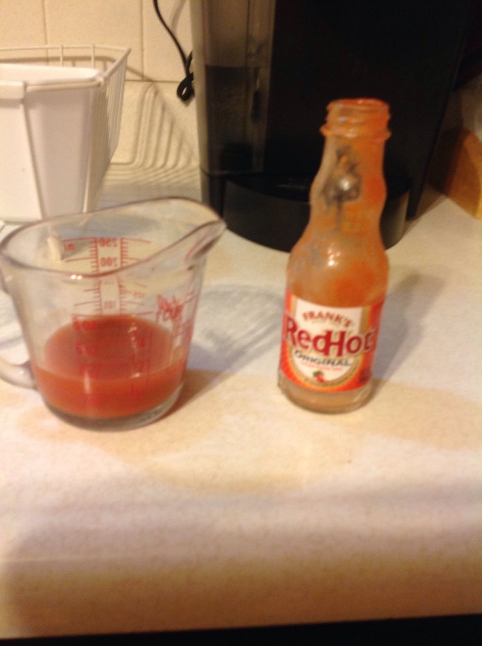 Half a cup of hot sauce