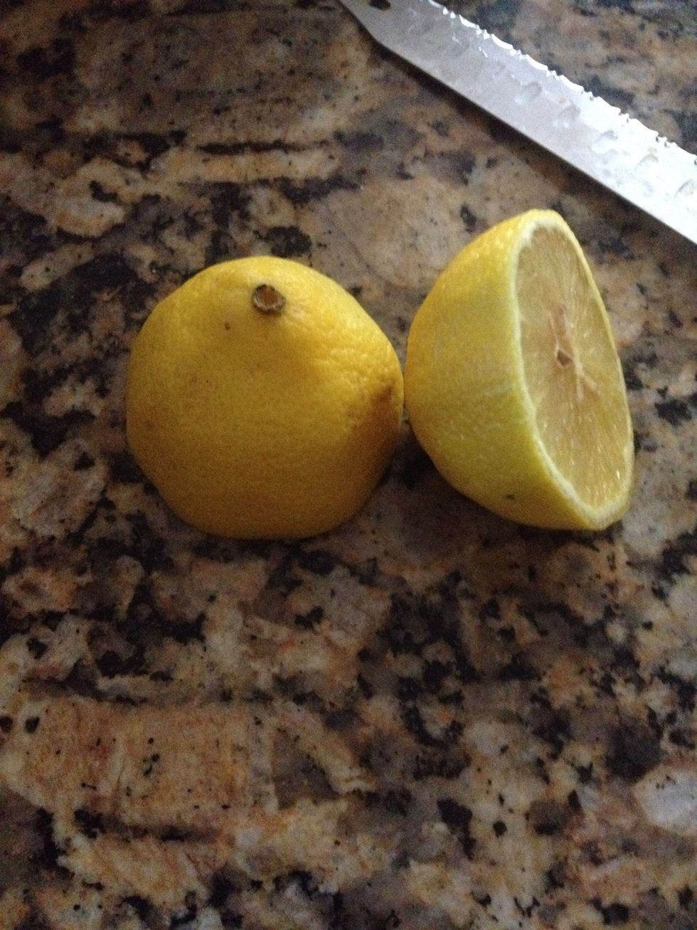 Half a lemon ..juiced
