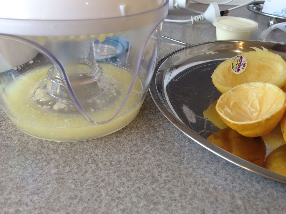 Half a lemon, squeezed. This was a small lemon, so I used 1 whole.