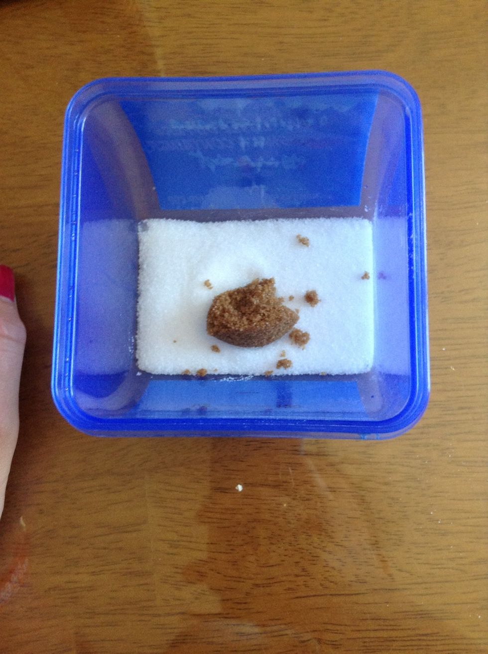 Half a scoop of brown sugar!