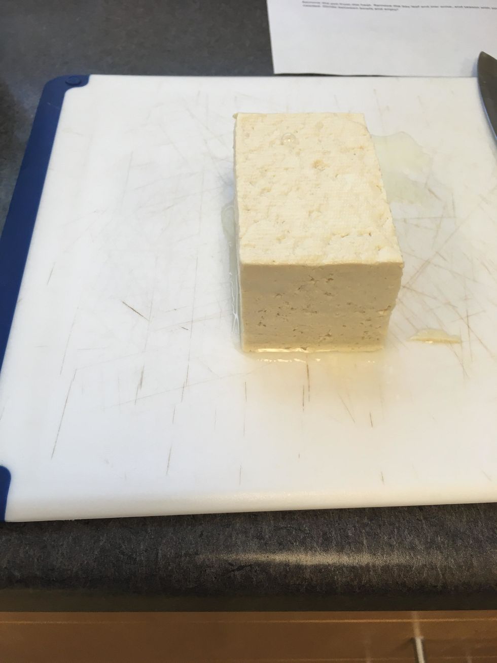 half block of tofu