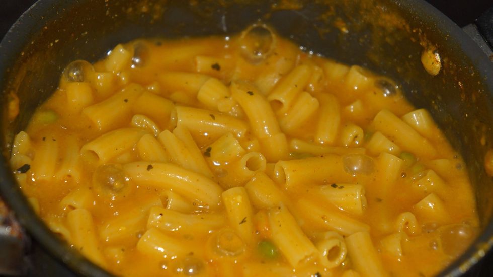 Half boil the pastas