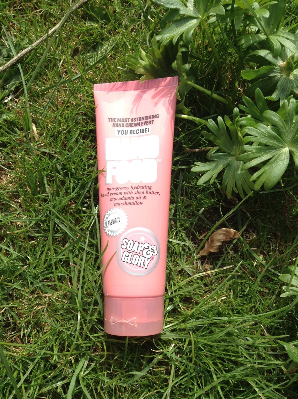 Hand cream! This is hand food from Soap&Glory!