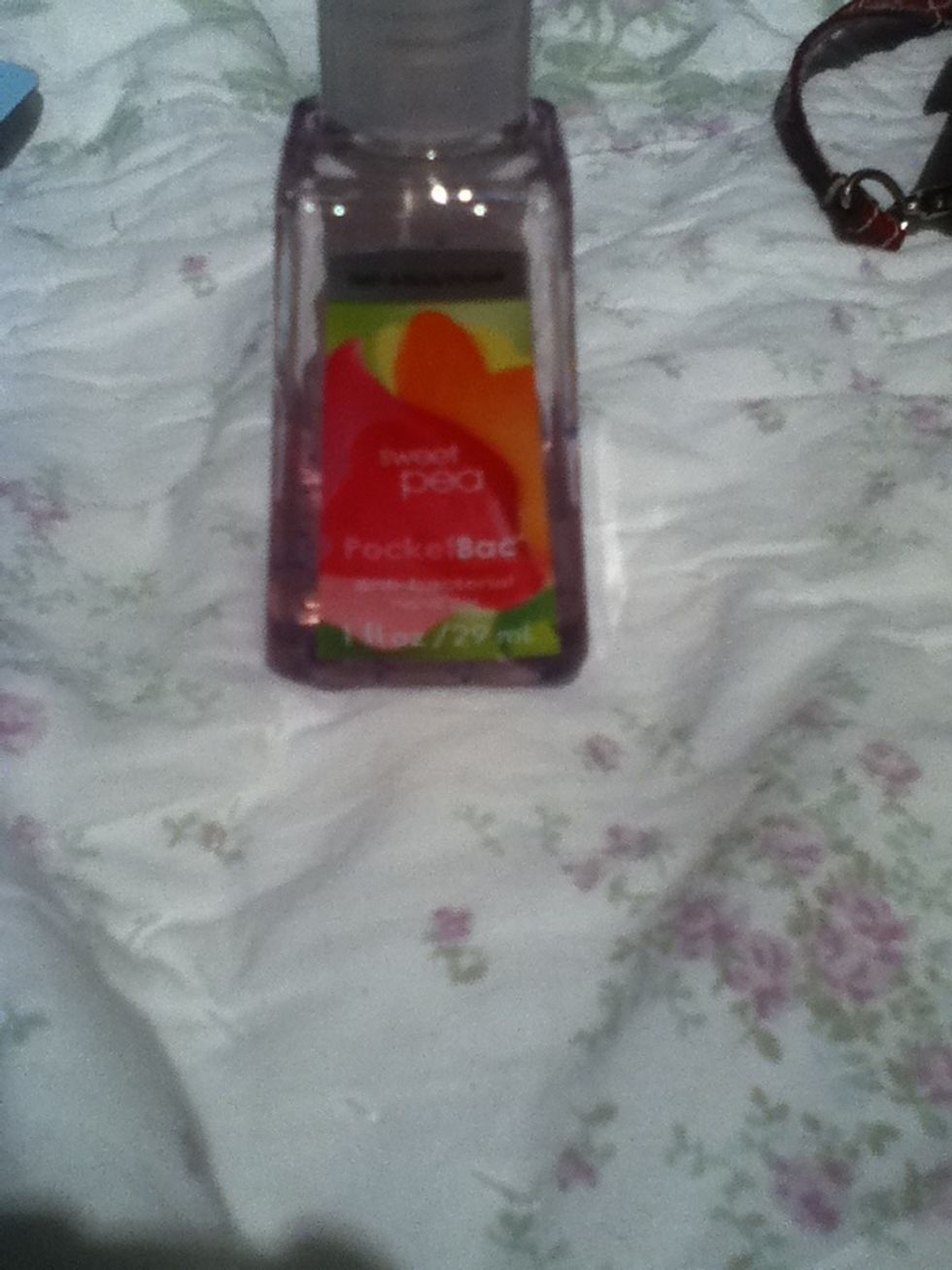 Hand sanitizer is always good. Keeping clean!