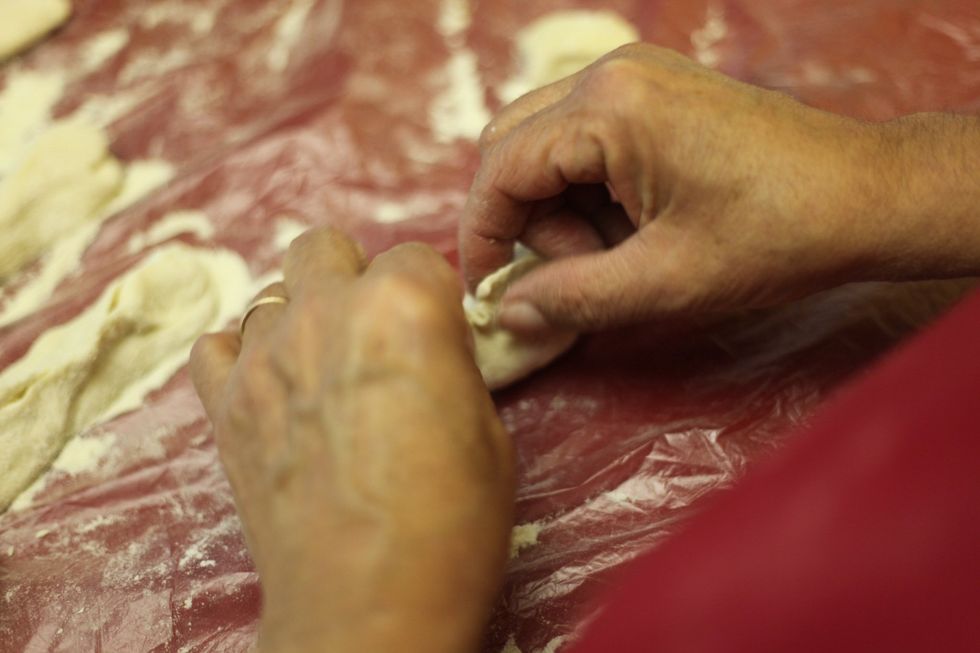 Hand the pastry filling to your expert mother and sit back and wait. If you don't have an expert mother, you can borrow mine. But give her back ok! Lol.