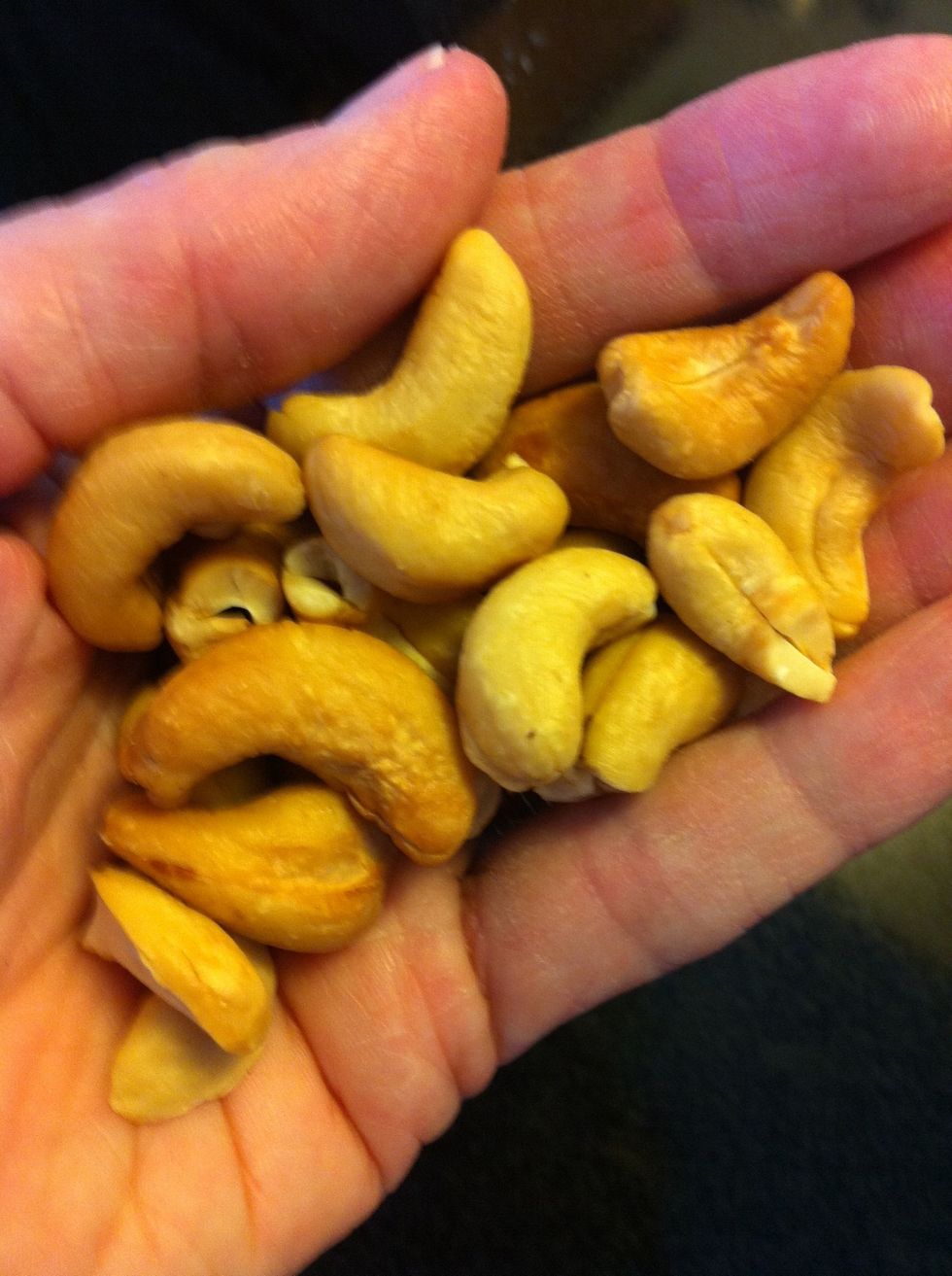 Handful of nuts.