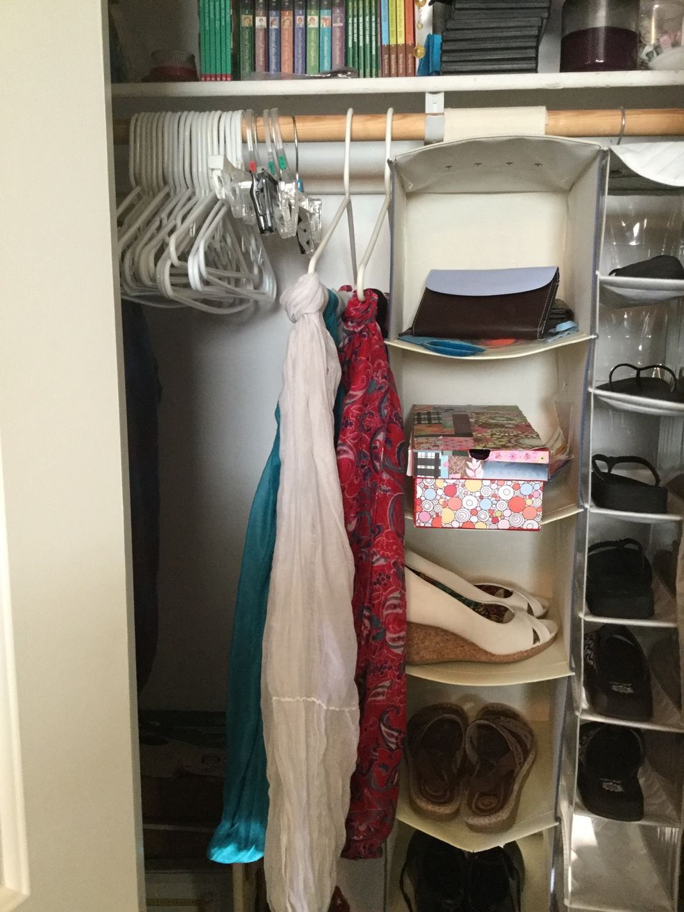 Hang them up in your closet.