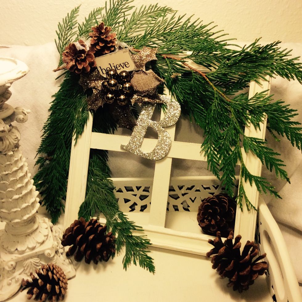 Hang your creation on the front door or use to enhance your holiday decor inside.