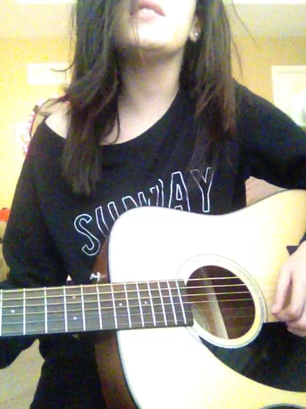 Happiness is a choice. You can wake up and be upset or look down on everything or you can fill it with things that you love. For me that is music.