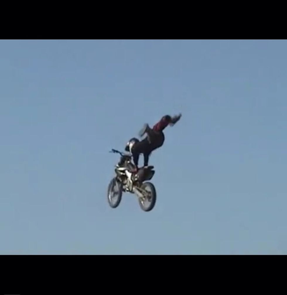 Have a BIG passion for motorcycles!!!!!!!btw this is my cousin yes he is a pro and has gotten in many accidents but he's my fav motorcycle pro and i want to be like him someday but im a GIRL&HE's not