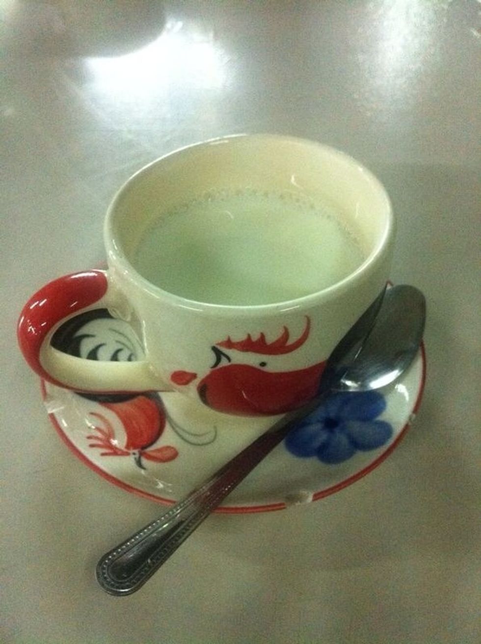 Have a cup of Warm goats' milk