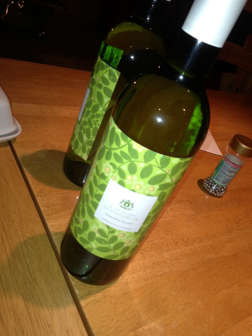 Have a glass of white. White meat white wine