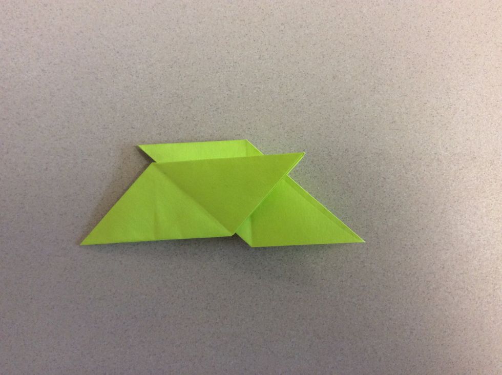 Have a little bit sticking out on top for the second Post-It note.