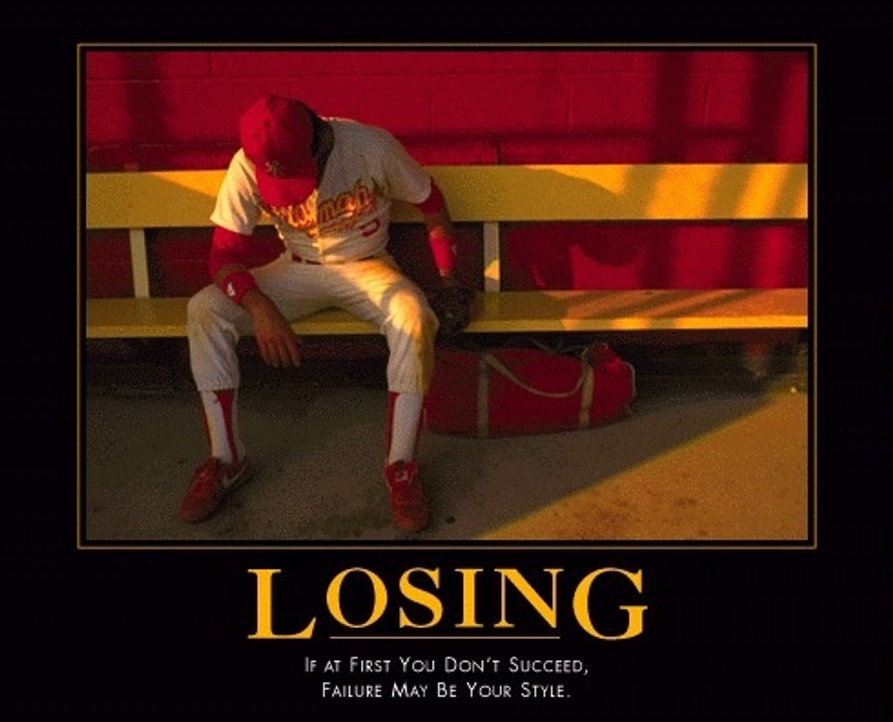 Have a losing streak and get hurt