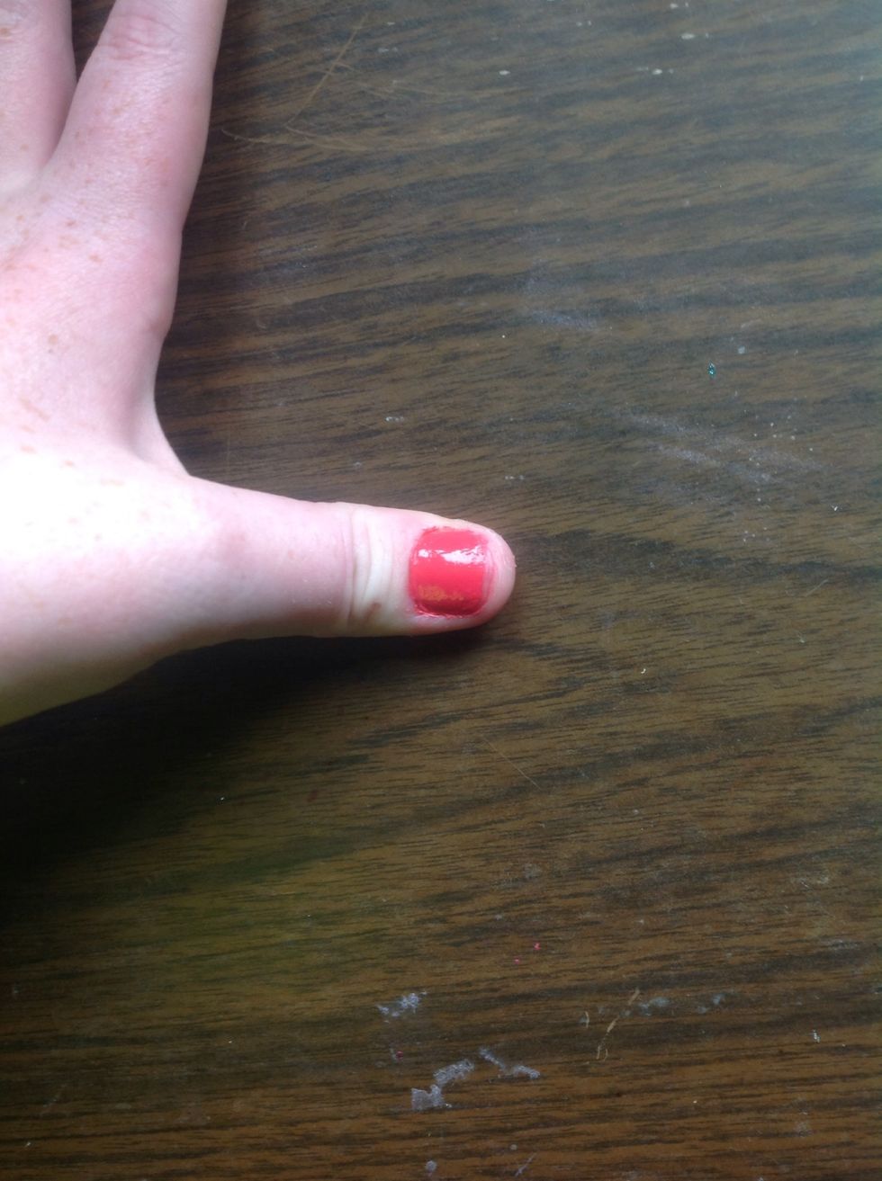 Have a nail ready if you want to test it right away. You can paint a nail or remove a nail from before. (If you paint a nail right after filling the bottle,your nail doesn't have to be perfect)