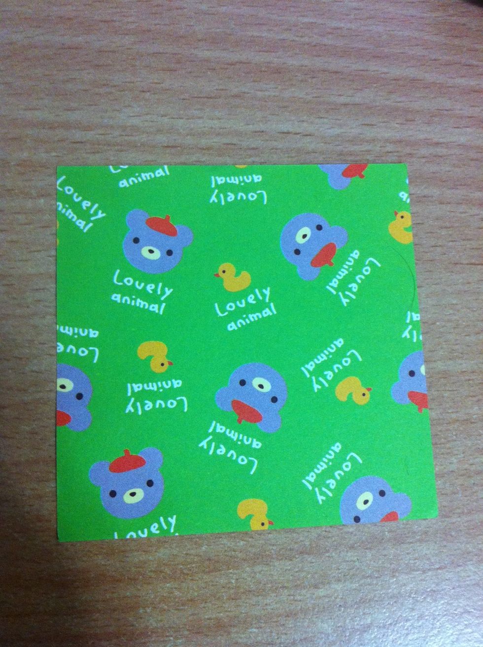 Have a square piece of paper at the ready