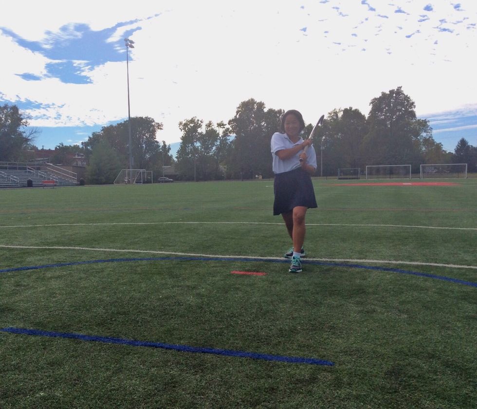 Have a strong follow through so the ball goes in the direction you wanted it to go in.