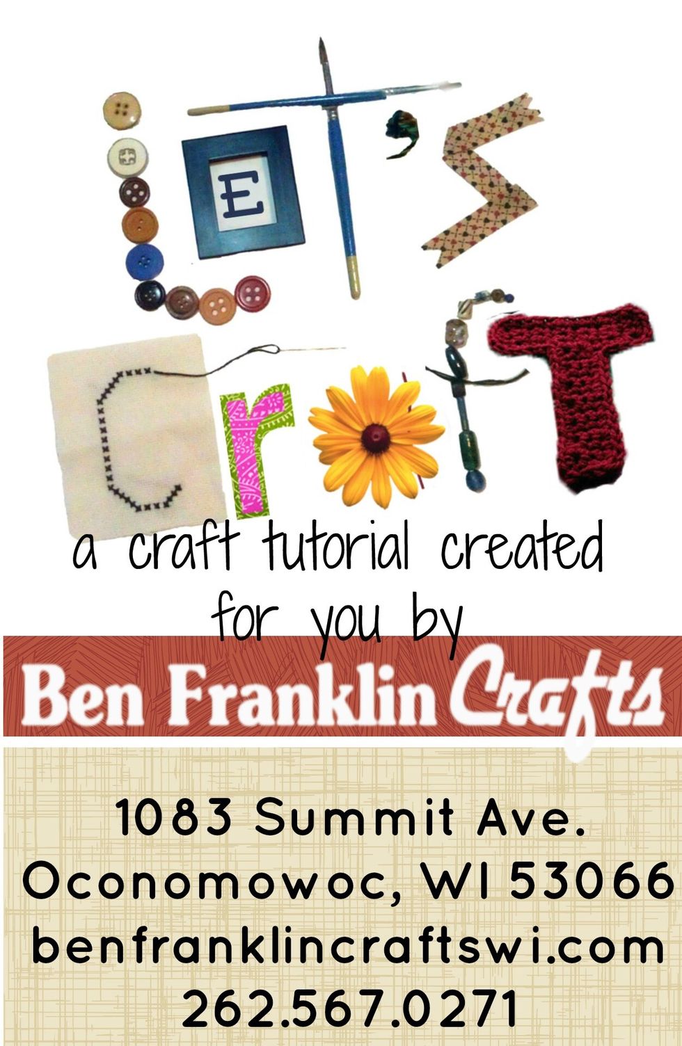 Have fun making your card. You can mix and match colors and sentiments for birthdays and get well cards, too. Share a photo of your creation on our Facebook page: www.facebook.com/benfranklincraftswi.