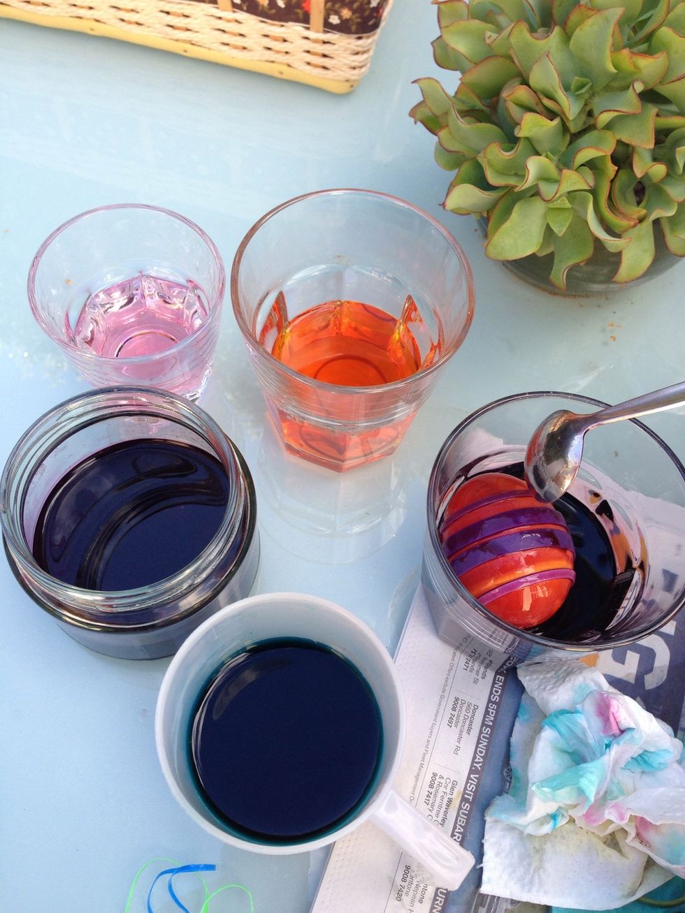 Have fun with this method by adding multiple colours!