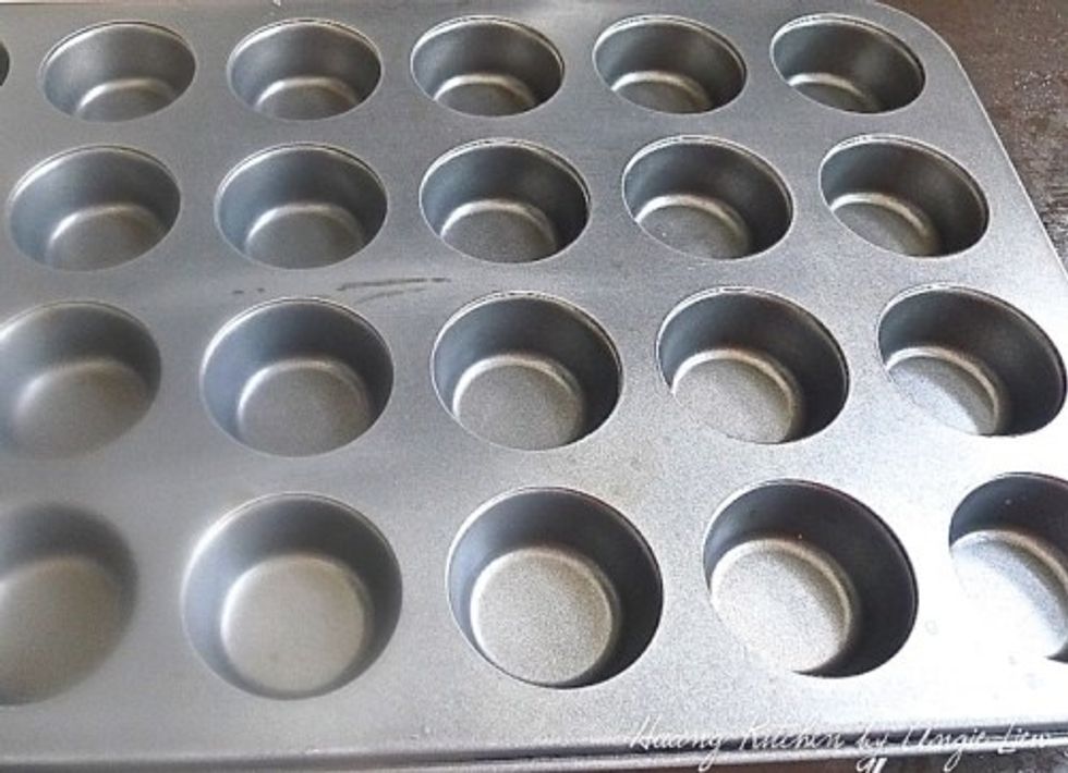 Have ready a non-stick 24 mini muffin pan.