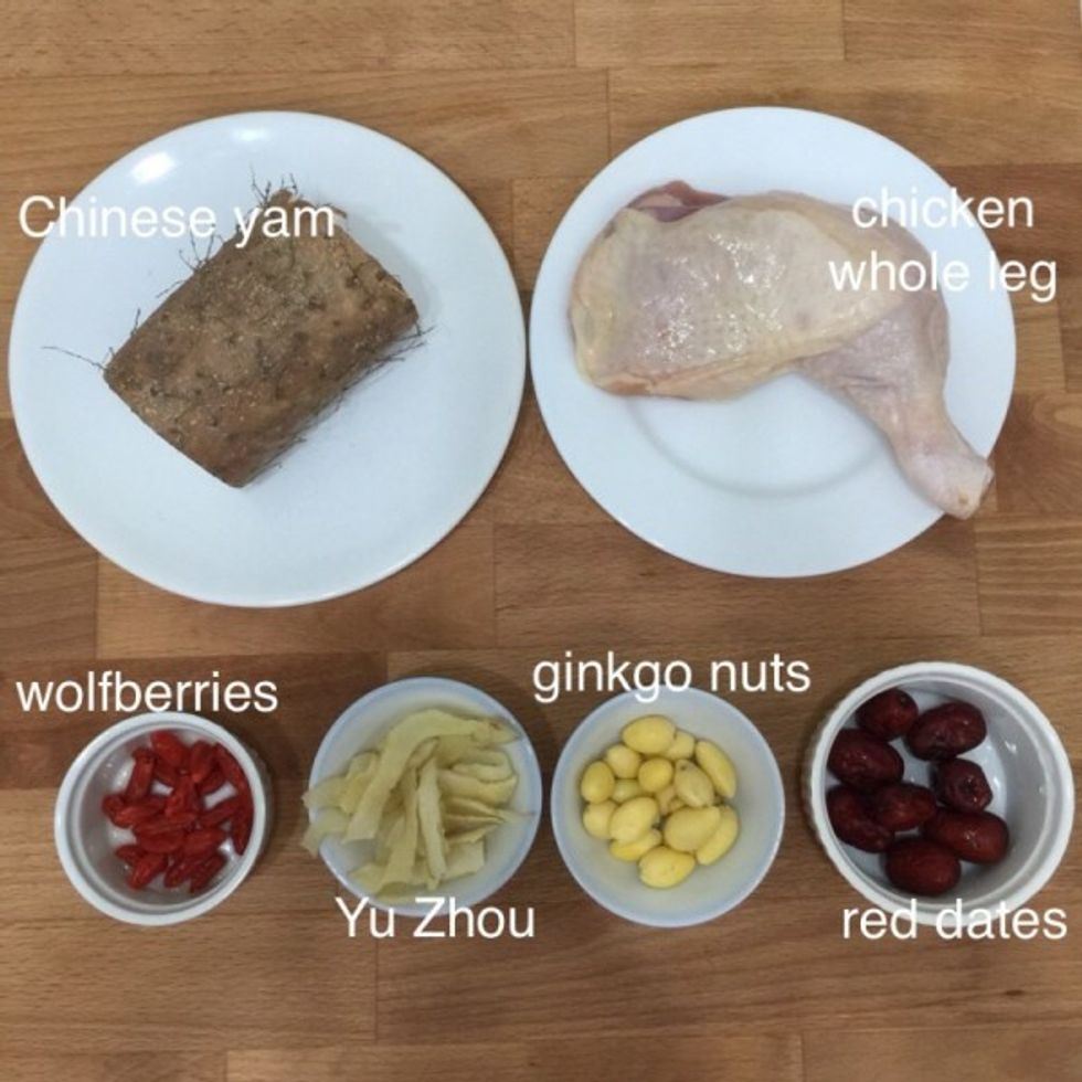 Have ready all ingredients to make this soup.