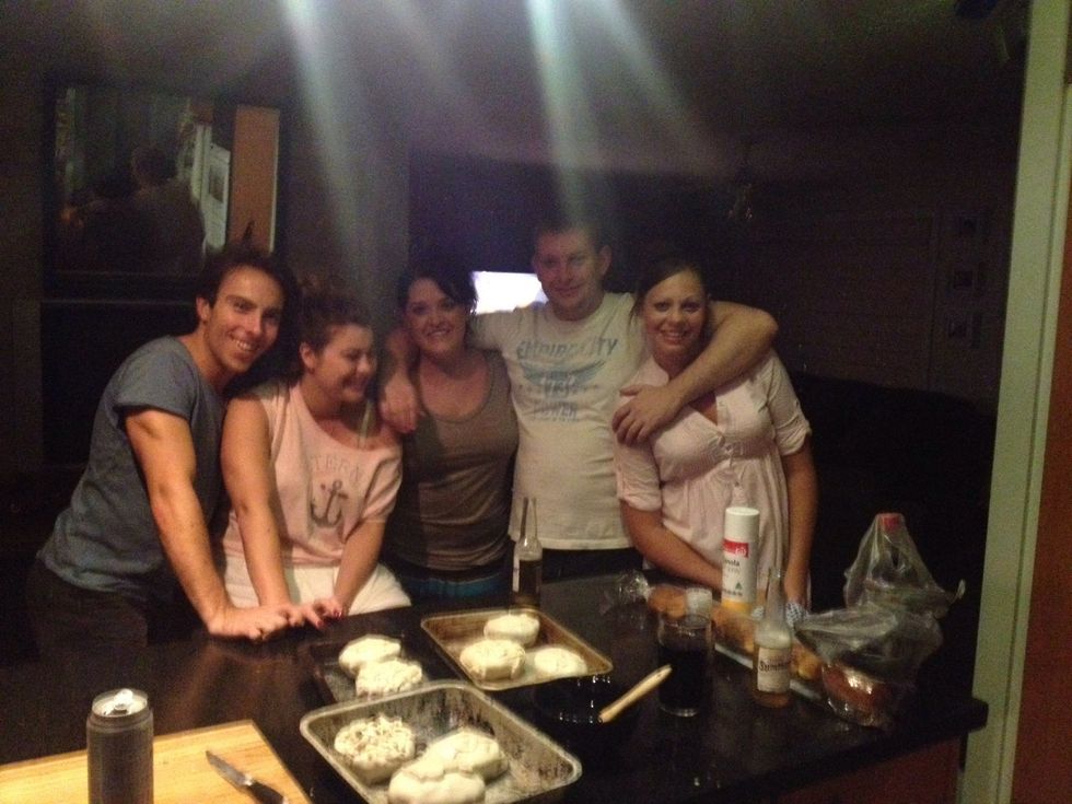 Have some friend over waiting for dinner ... Not long now