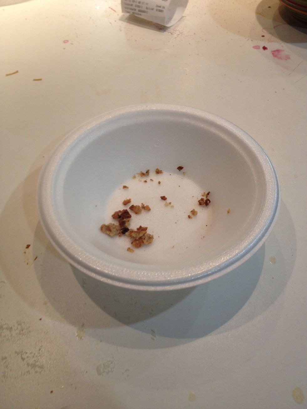 Have some nibbles on the side if you're extremely hungry. Sam was.