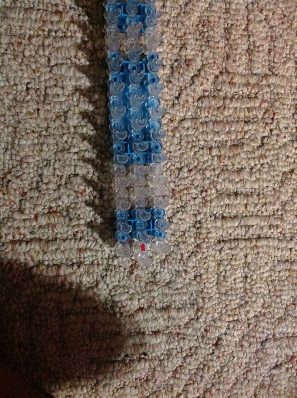 Have the arrow facing way from you
