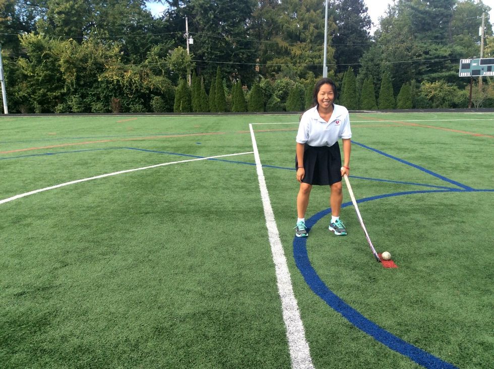 Have the correct foot placement. Be a stick and a step away from the ball.