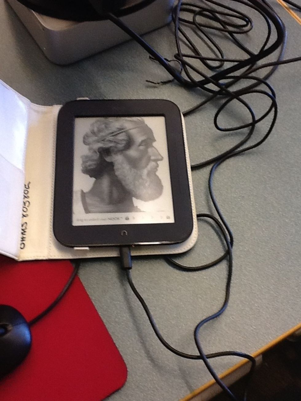 Have the librarian charge the Nook.