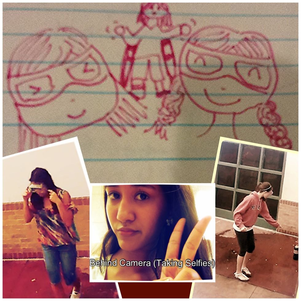 Have two people put on safety goggles and have one person hold a videotaping device so that you get the whole measuring tape in the video