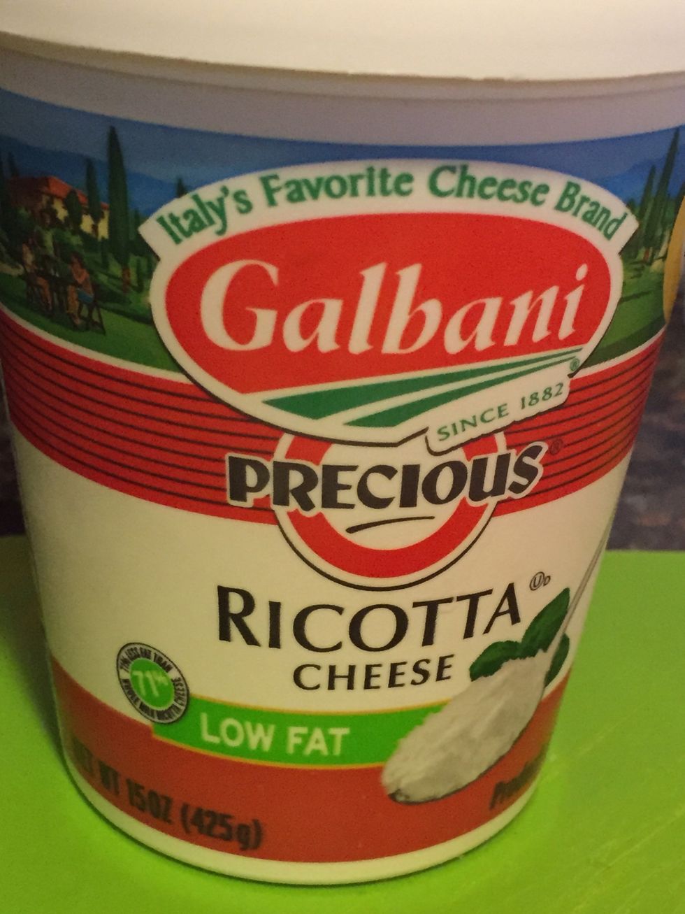 Have your .15 oz of your ricotta cheese ready