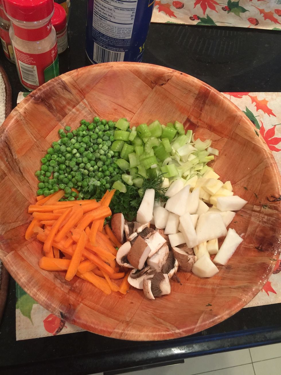 Have your herbs and spices ready.