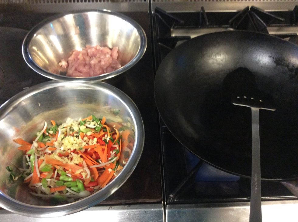 Have your ingredients ready