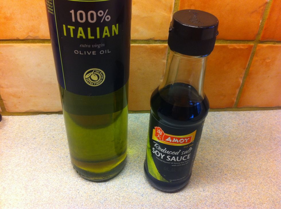 Have your Olive Oil & Soy Sauce at the ready..