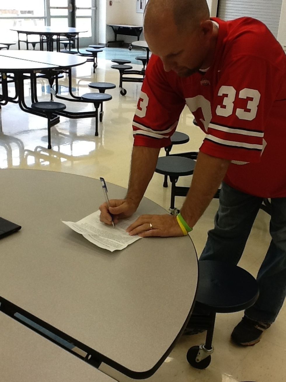 Have your parents read and sign the form.