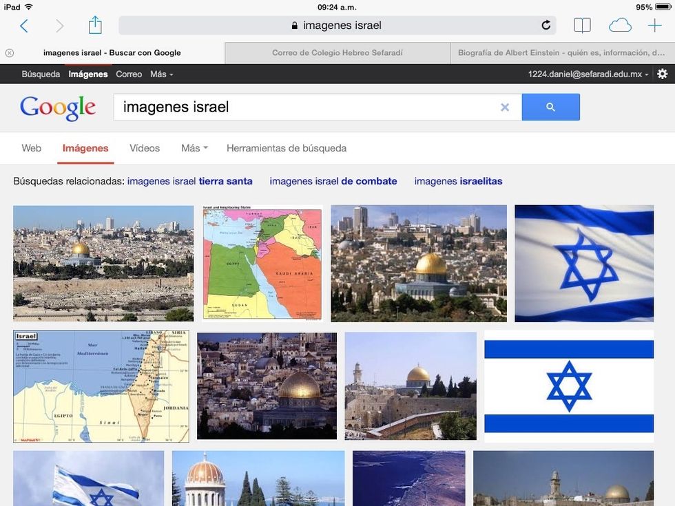 Haz touch en donde dice im\u00e1genes, busca lo que es de tu agrado.