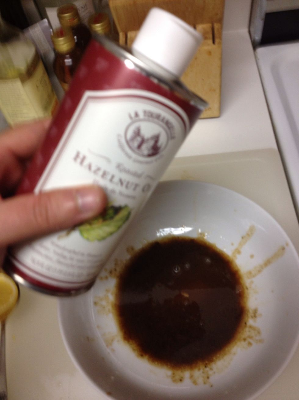 Hazelnut oil ( 2 spoons)