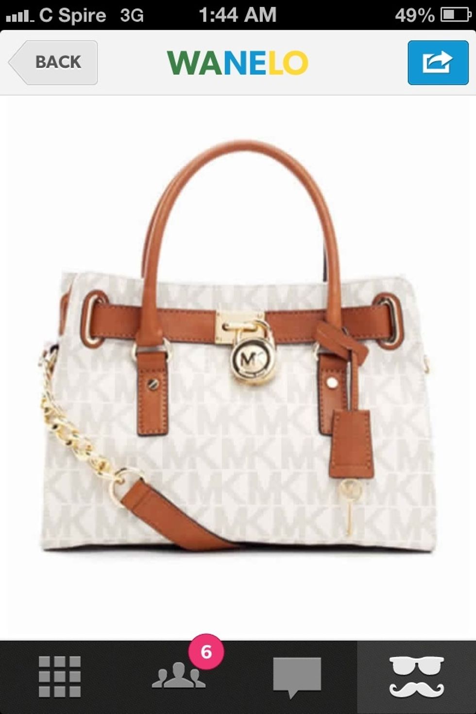 He also makes bags with extra chains and the material is made out of his name