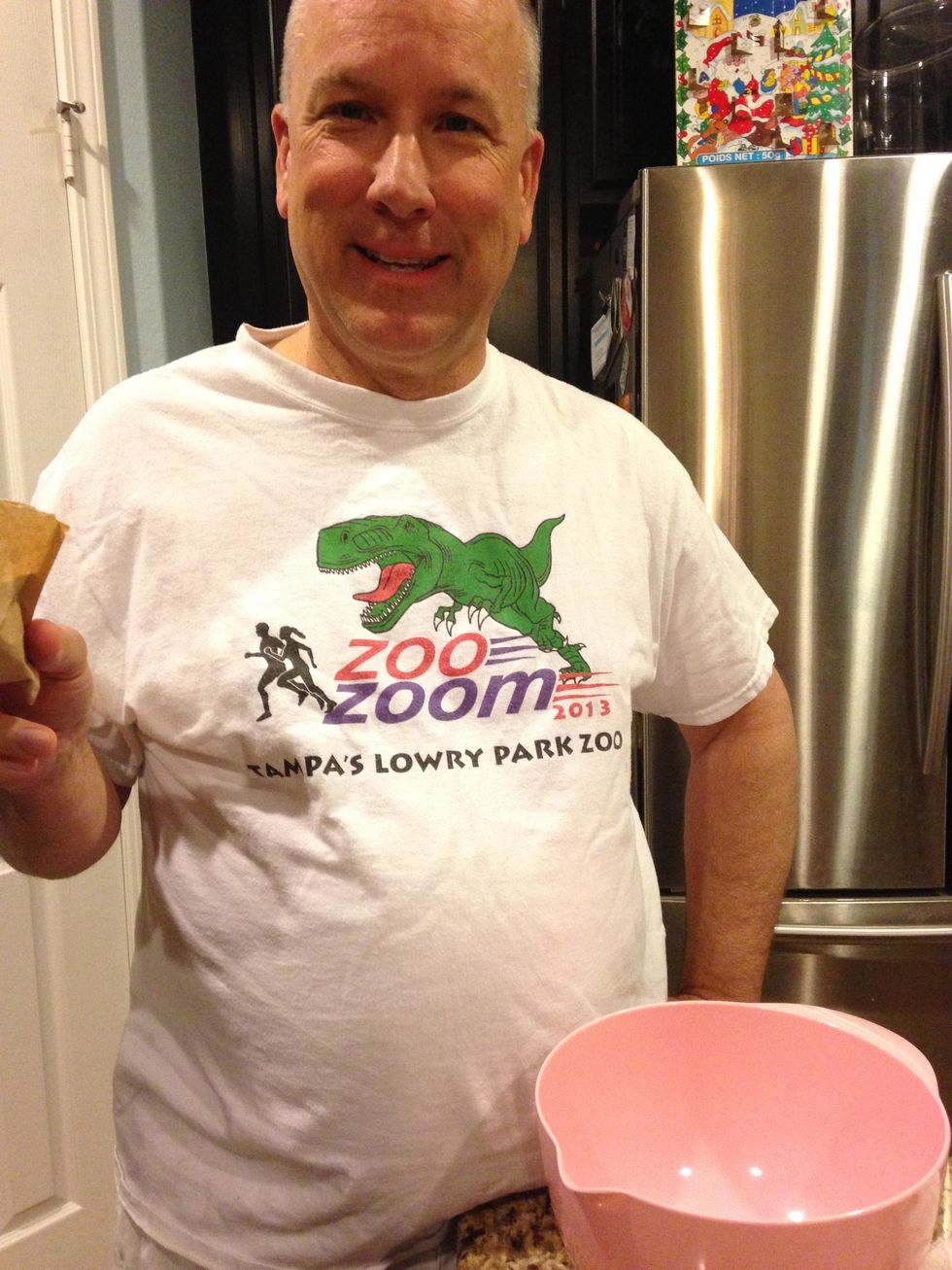 He is very excited to show you that it is possible to make jello that actually jiggles.