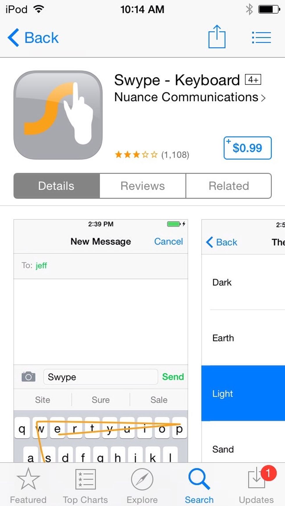 Head to the App Store and buy Swype (it's only 99 cents): http://appsto.re/us/RfQN2.i
