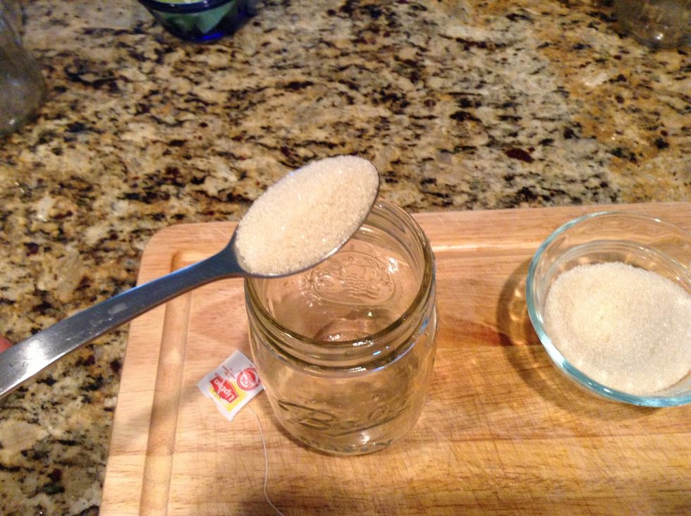 Heaping teaspoon of sugar (more or less to taste)